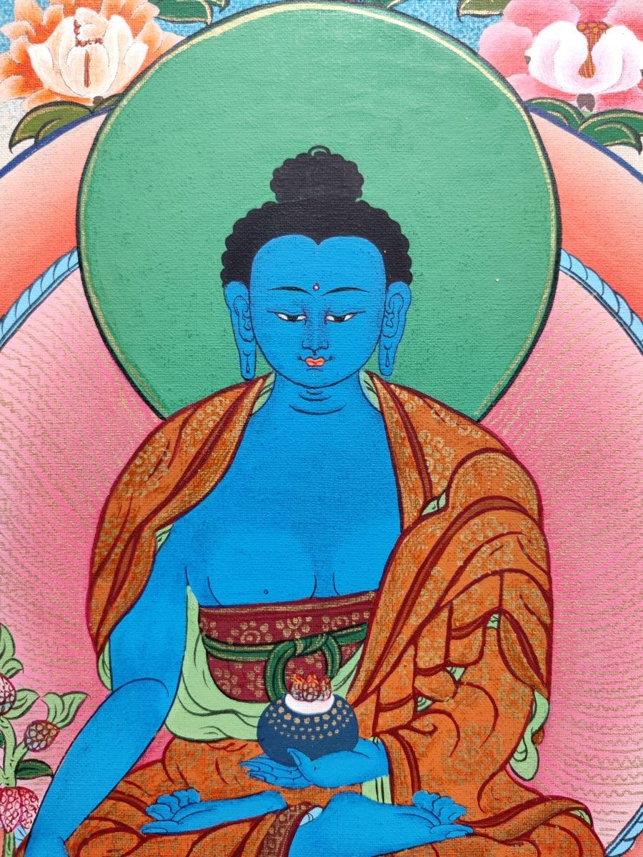 Thangka Art of Medicine Buddha - Himalayas Shop