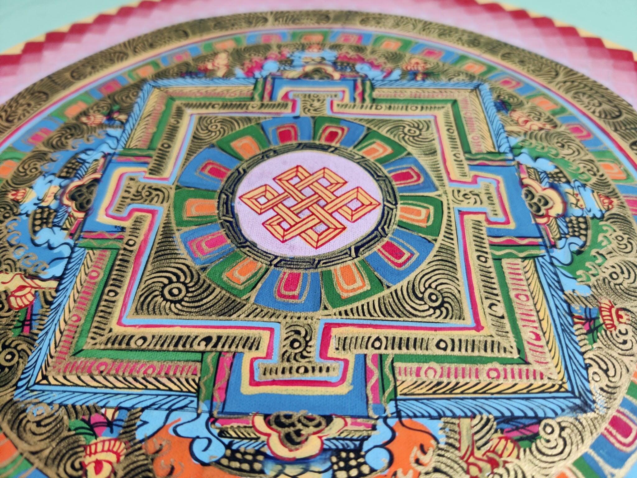 Authentic Hand Painted Mandala for Spirituality