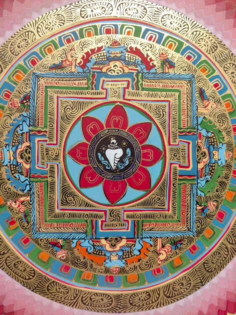 Tibetan Hand Painted Mandala
