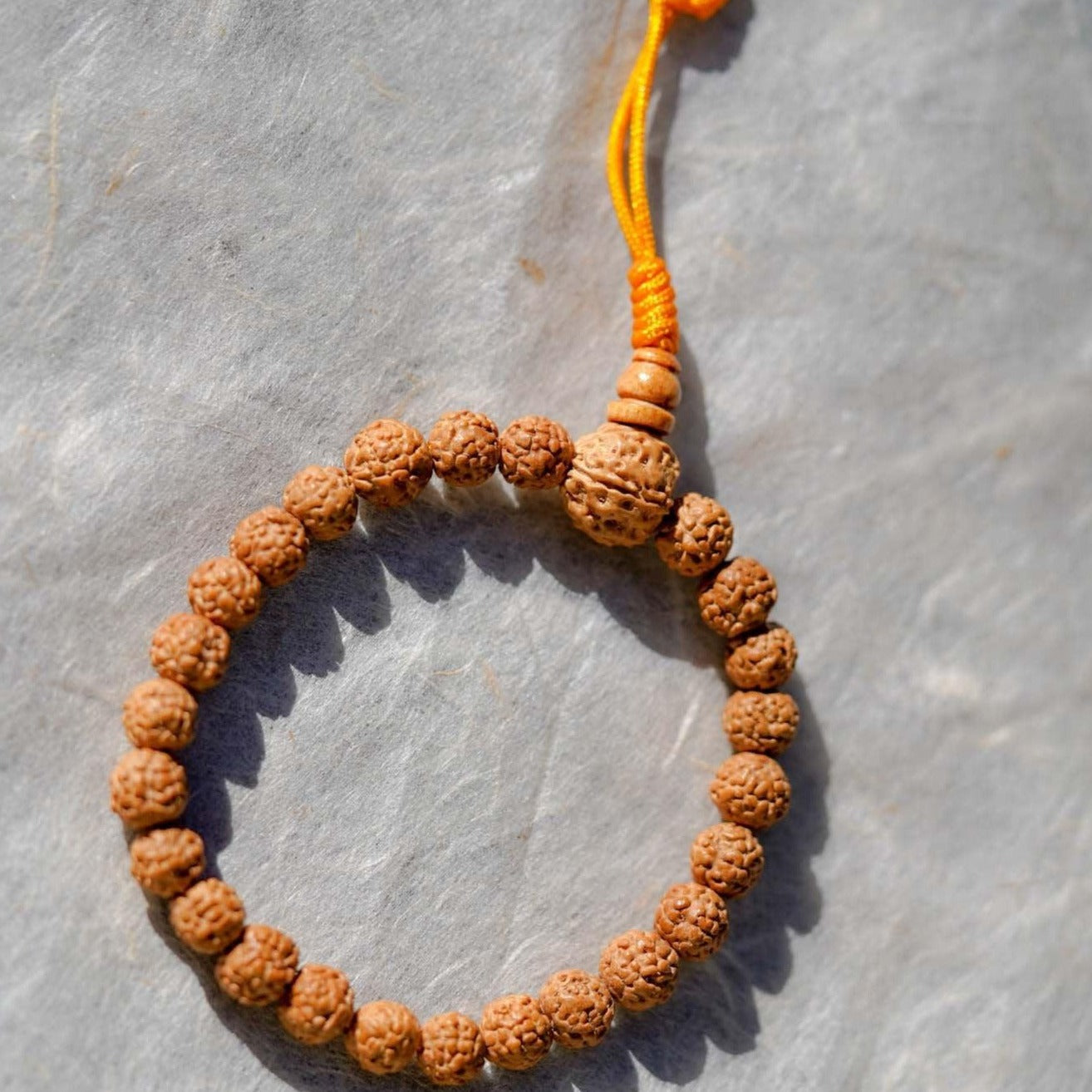 Natural Rudraksha Bead Bracelet - Unisex Bracelet for Spiritual and Yoga Person - Meditation & Healing wrist mala from Himalayas | Shiva