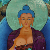 Beautiful Thangka Painting of Shakyamuni Buddha