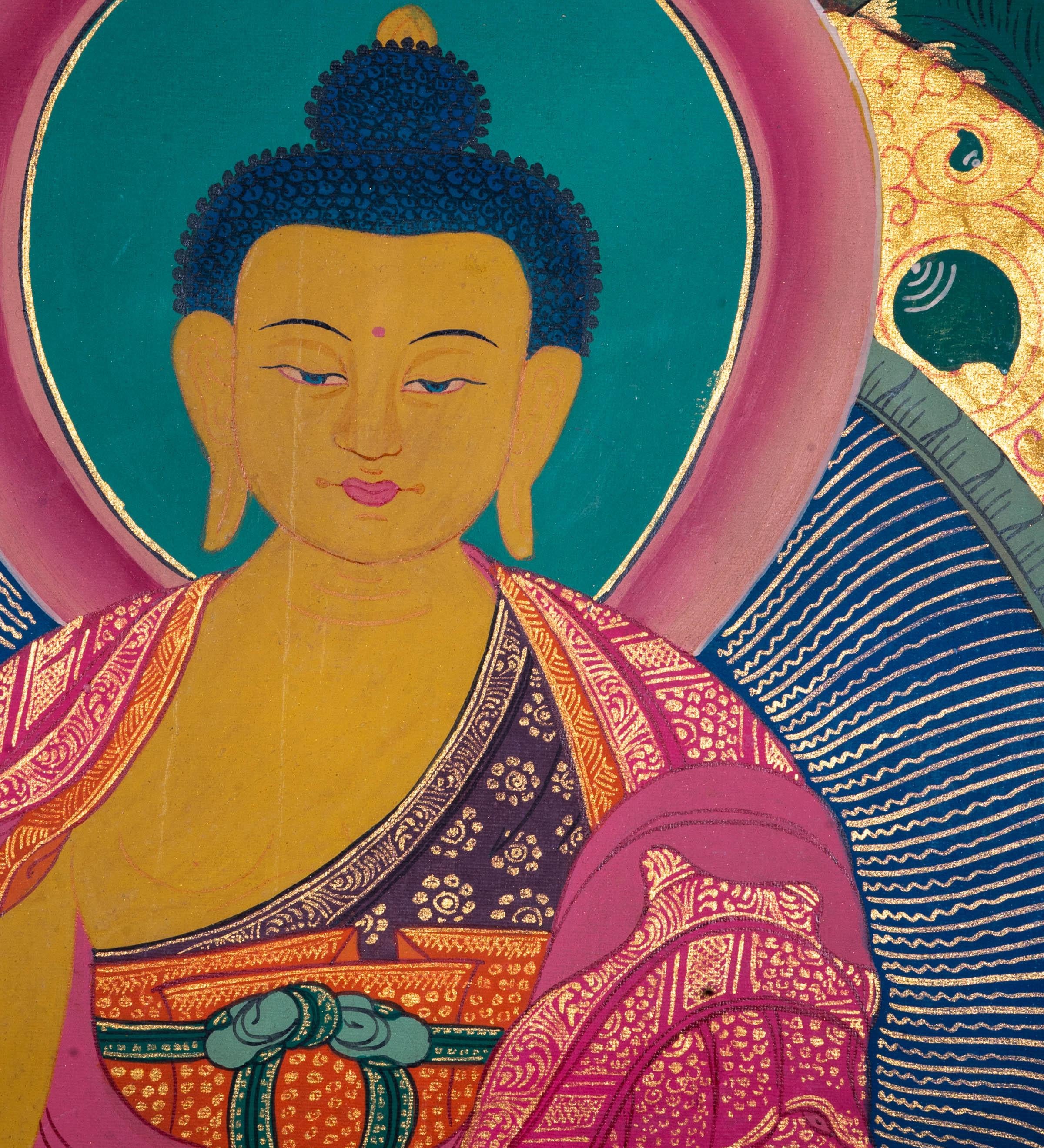 Handmade 35 Buddha Thangka Painting - Himalayas Shop