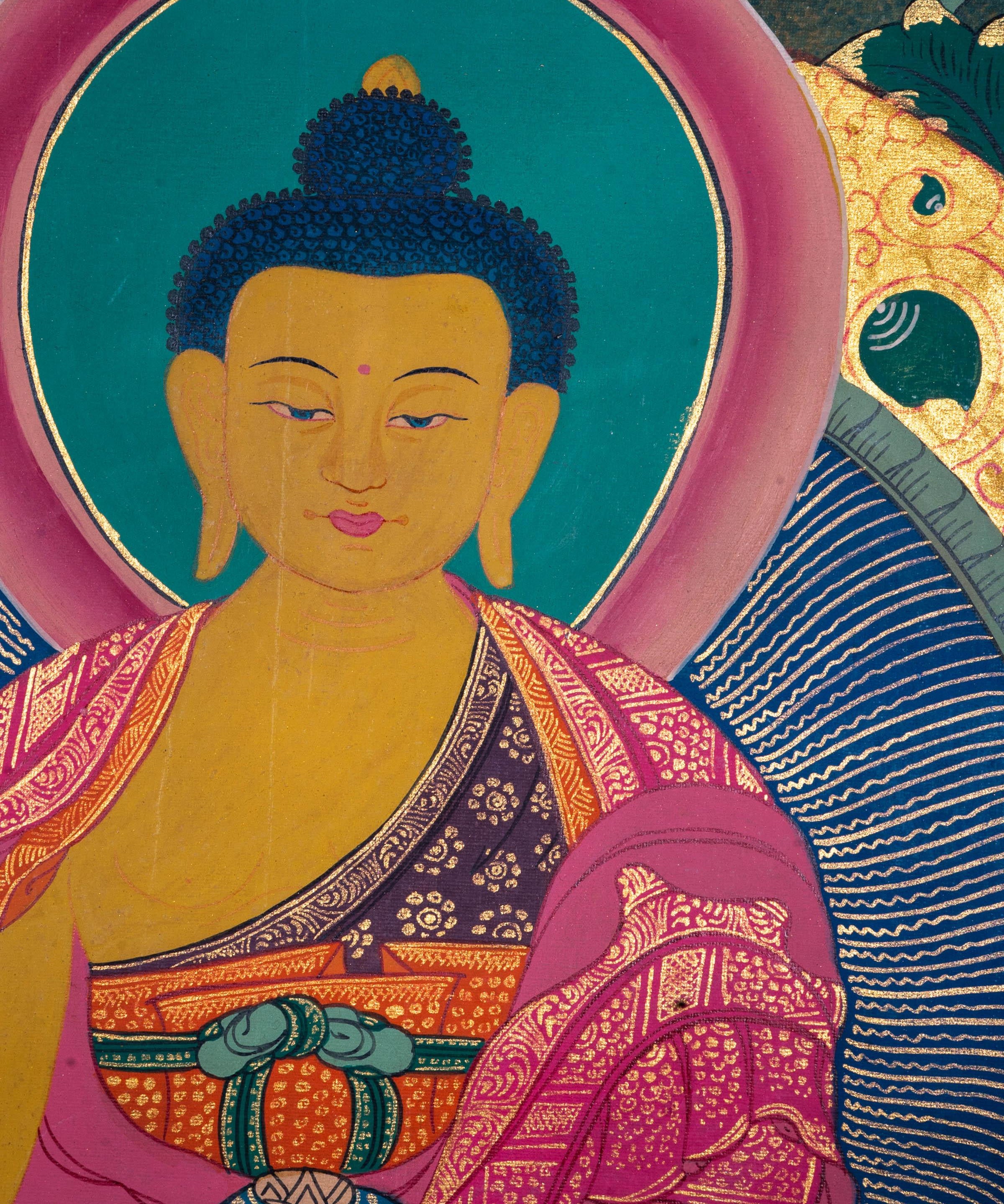 Handmade 35 Buddha Thangka Painting - Himalayas Shop