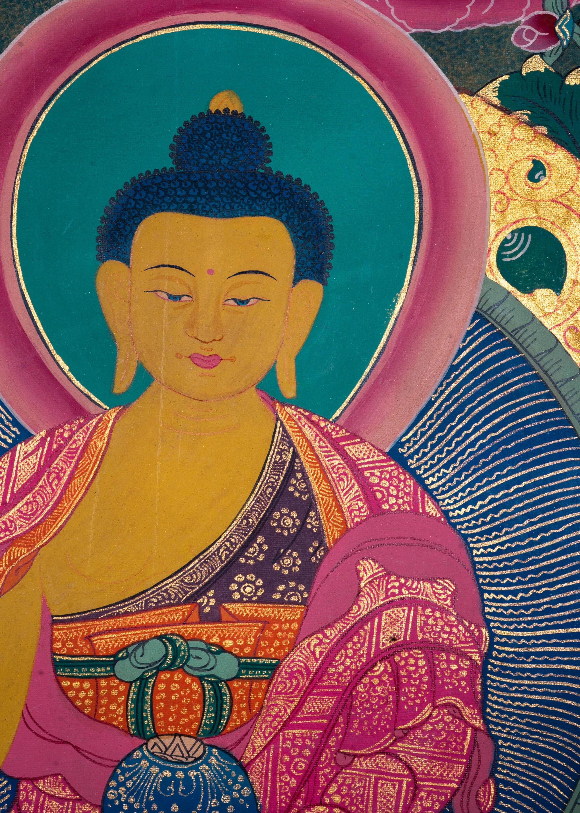 Handmade 35 Buddha Thangka Painting - Himalayas Shop