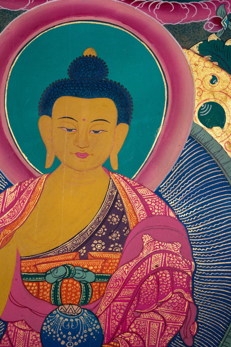 Handmade 35 Buddha Thangka Painting - Himalayas Shop