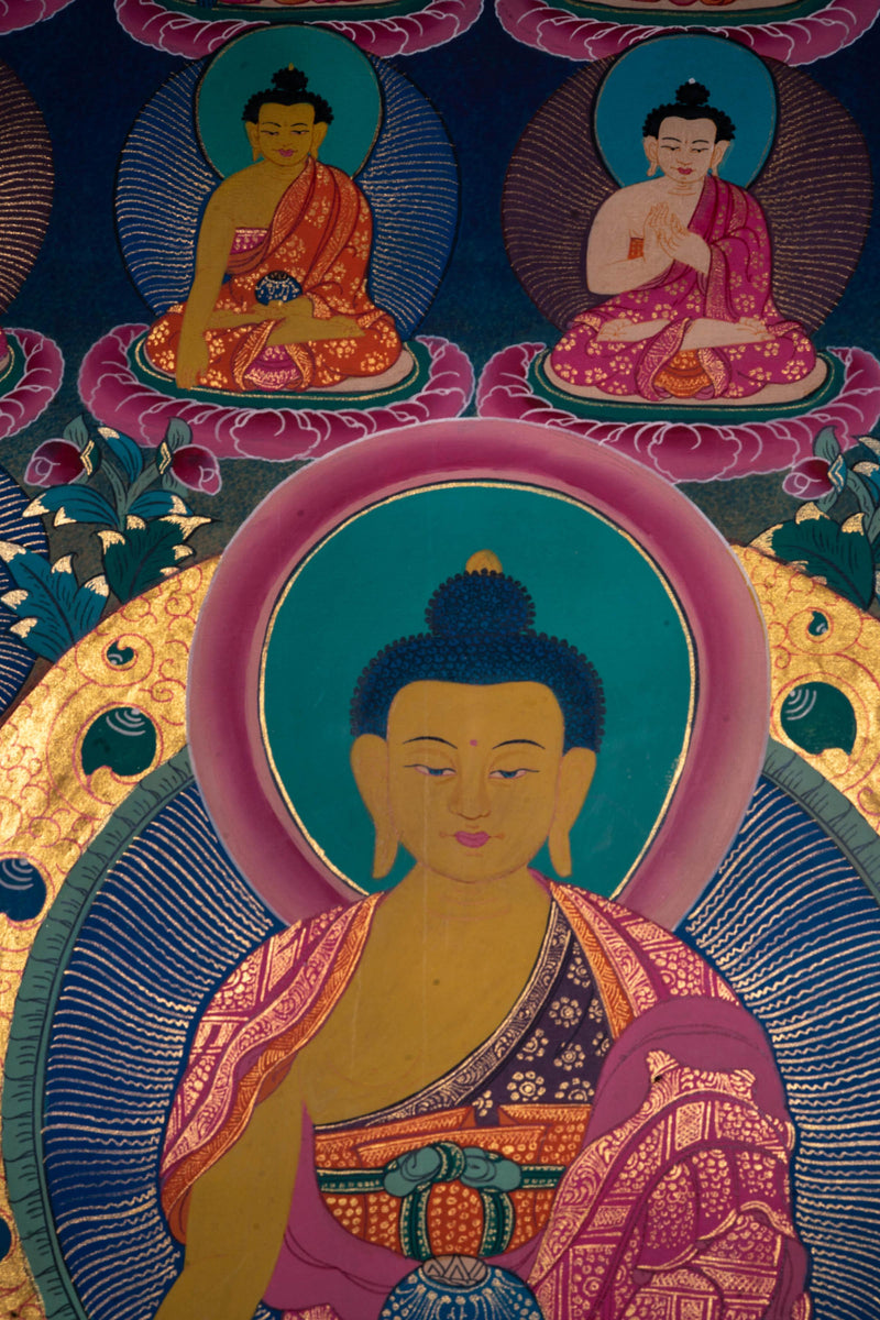 Handmade 35 Buddha Thangka Painting - Himalayas Shop