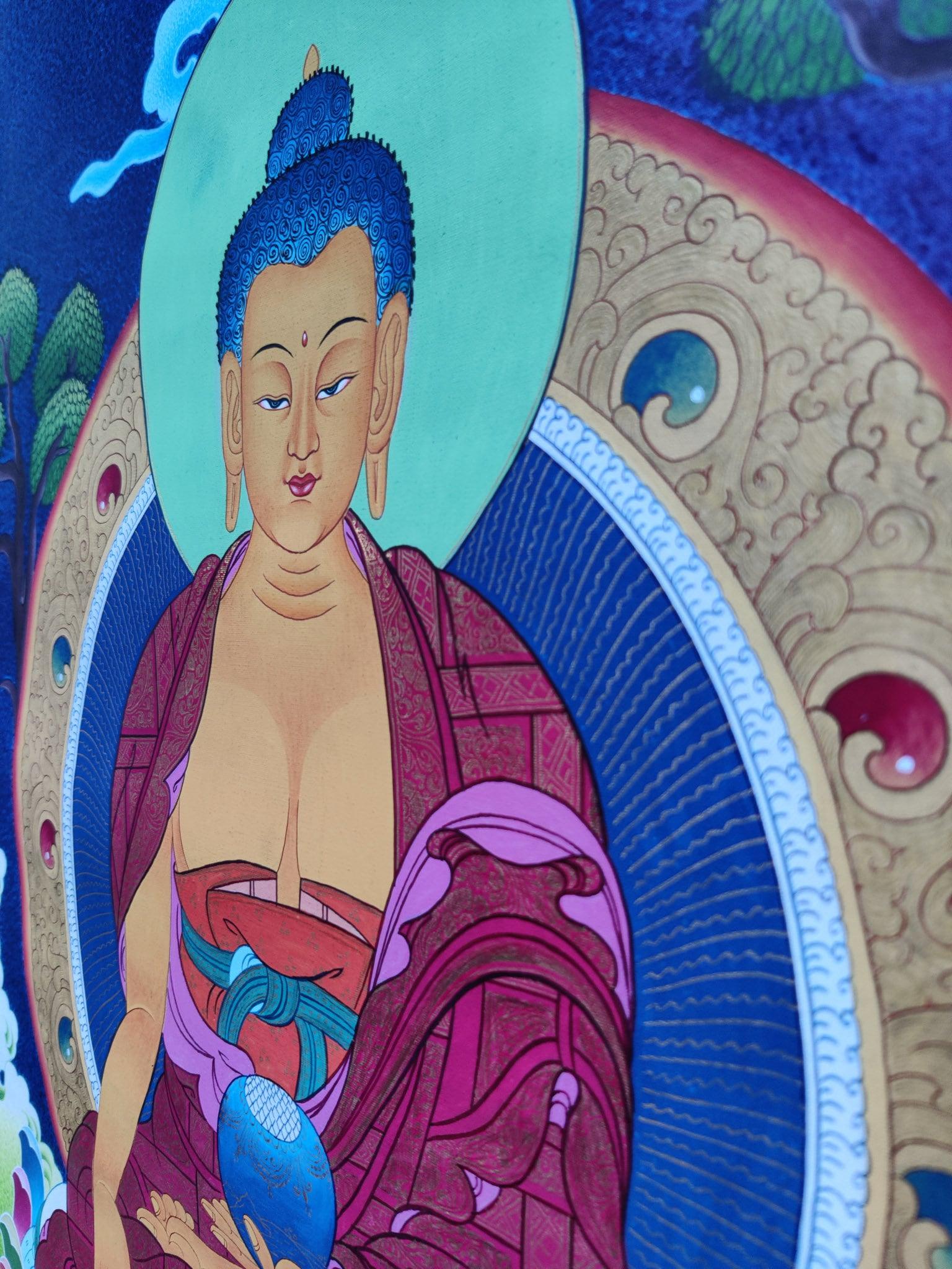 Awakened Buddha Shakyamuni Thangka Art