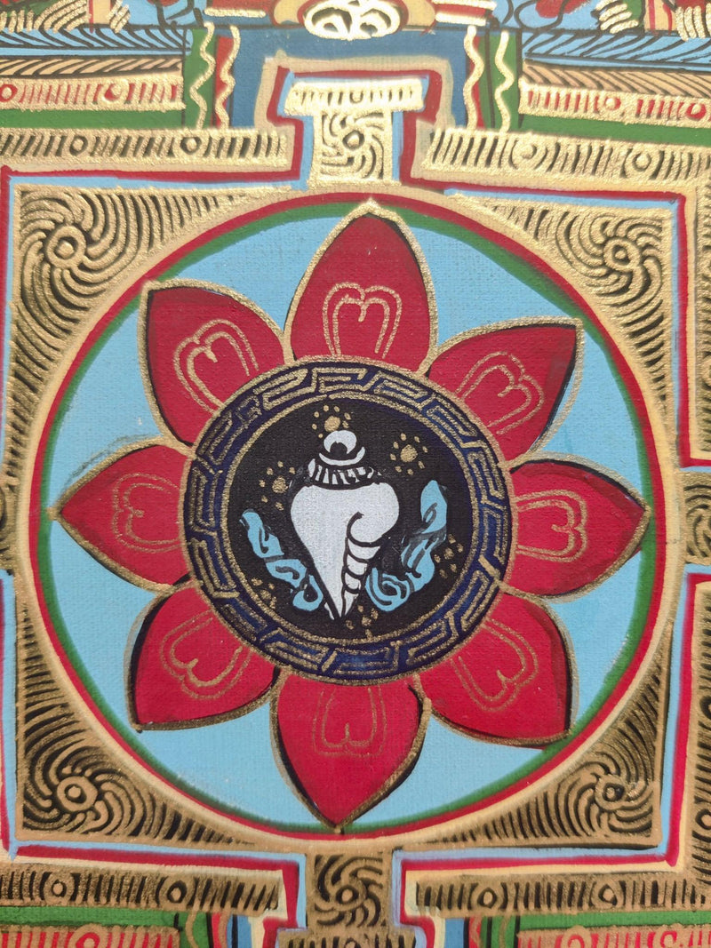 Tibetan Hand Painted Mandala