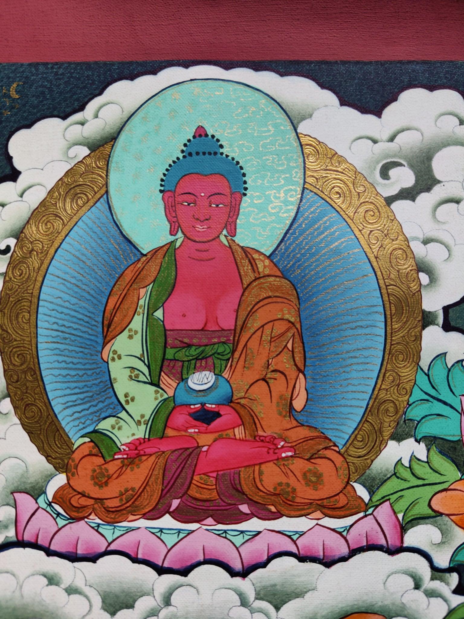 Beautiful Thangka Painting of Shakyamuni Buddha