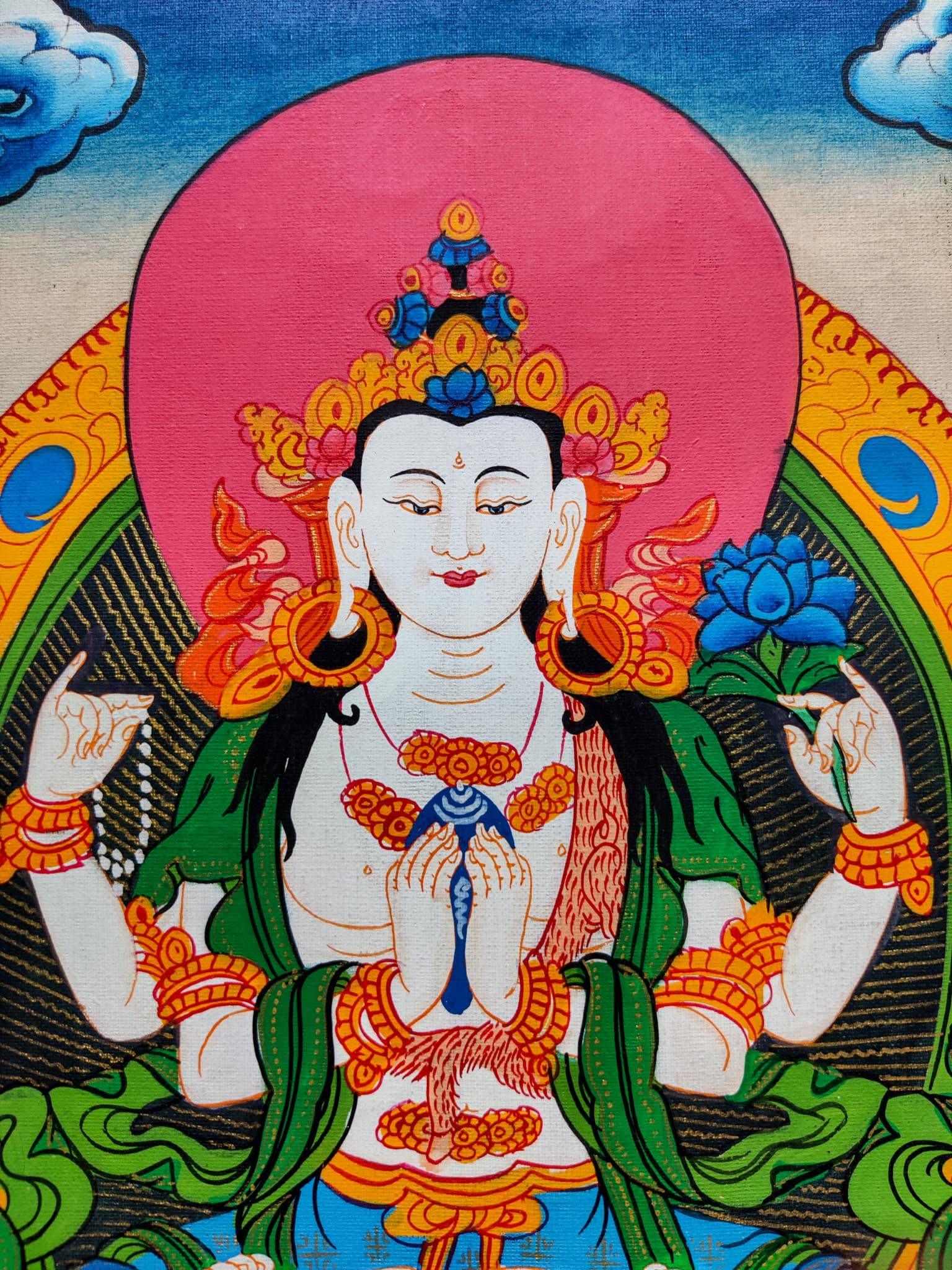 Small size Chenrezig Thangka