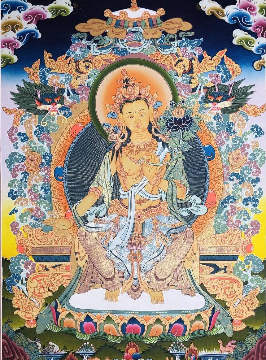 Maitreya Buddha Thangka Painting
