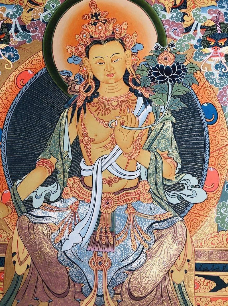  High Quality Maitreya Buddha Thangka Painting