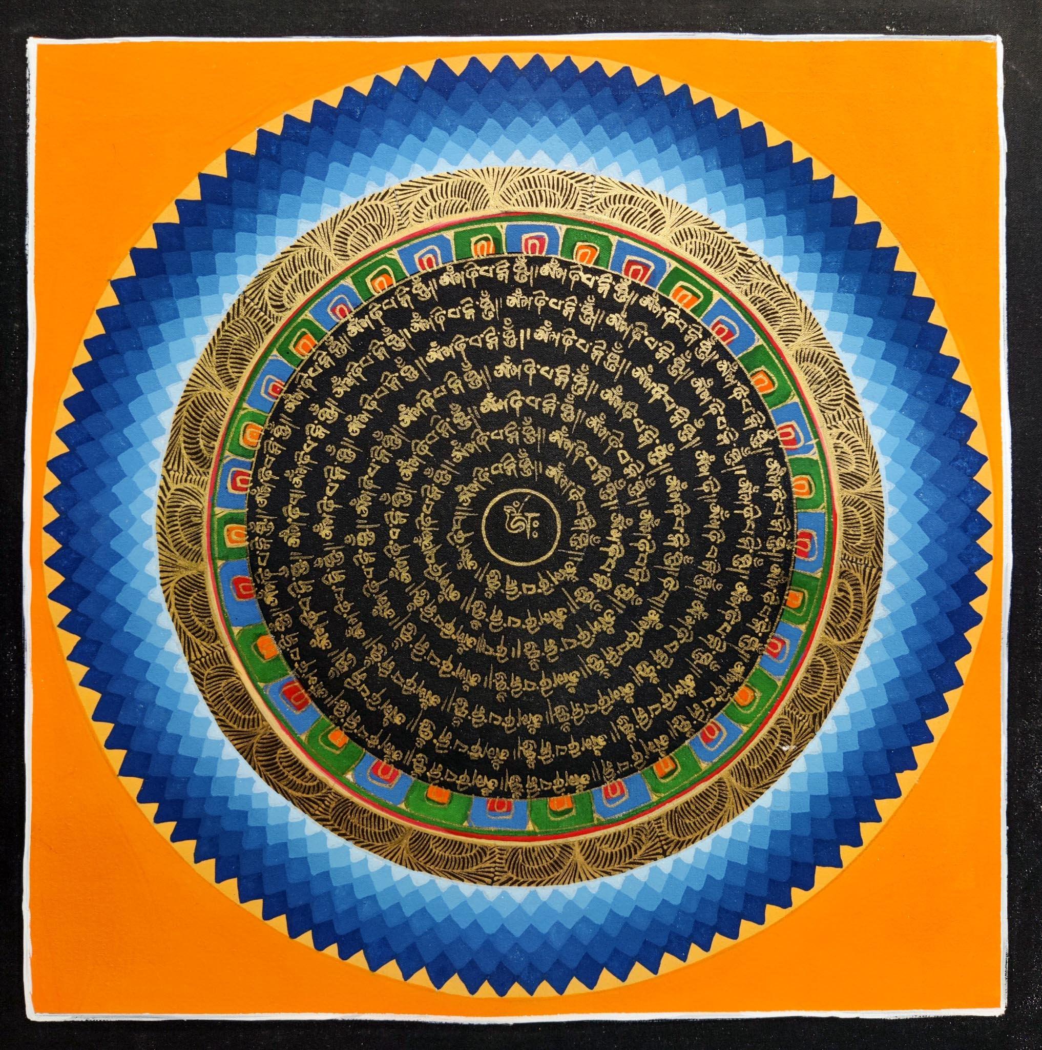 Sun Set Mandala for Peace and Relaxation