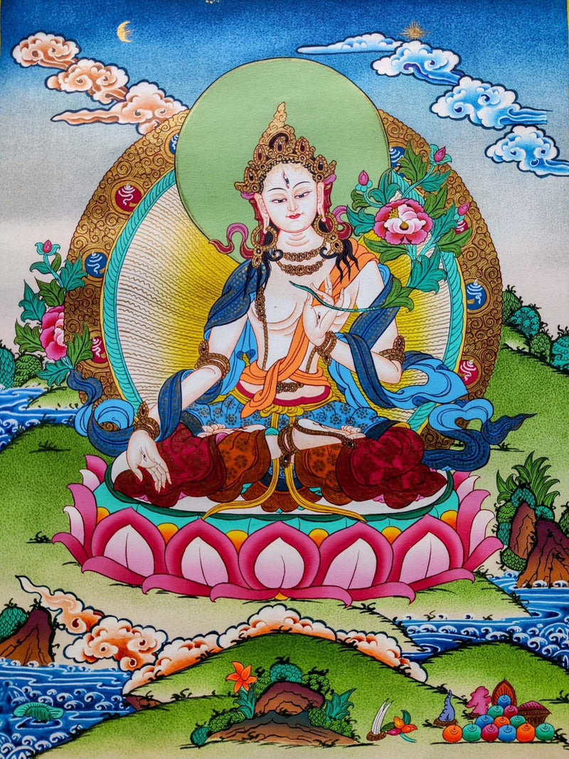 Seven Eyes Bodhisattva Painting - Himalayas Shop
