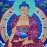 Awakened Buddha Shakyamuni Thangka Art