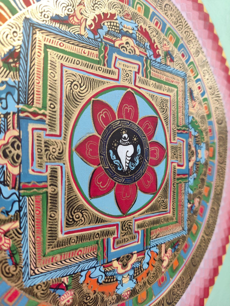 Tibetan Hand Painted Mandala