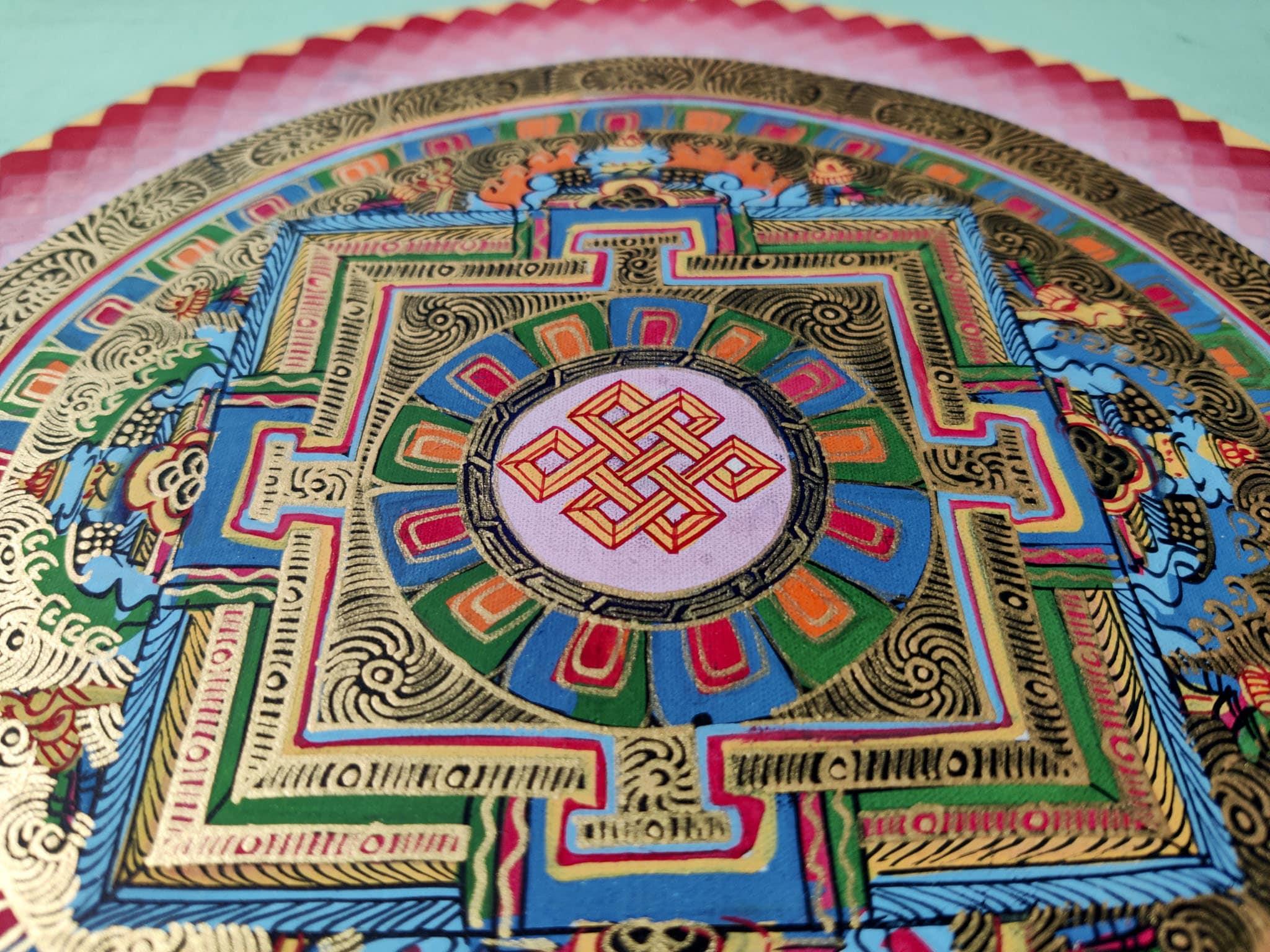 Authentic Hand Painted Mandala for Spirituality