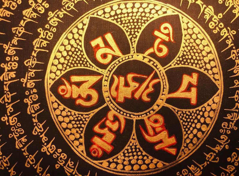OM Mandala Tibetan Thangka Art