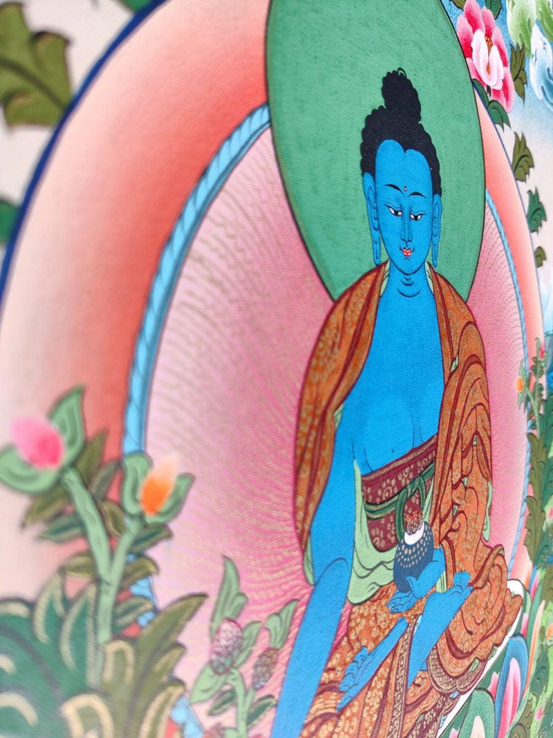 Thangka Art of Medicine Buddha - Himalayas Shop