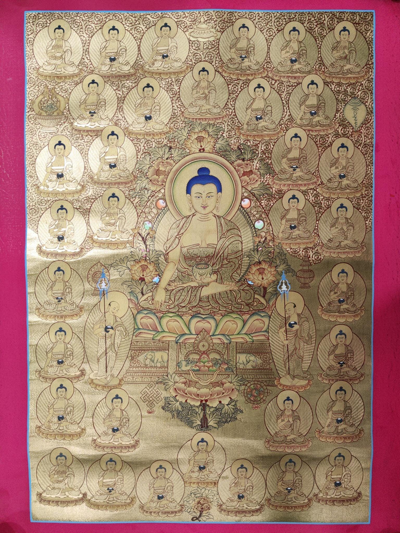 Full Gold Shakyamuni Buddha Art