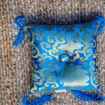 Blue Singing Bowl Cushion 