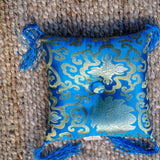Blue Singing Bowl Cushion 