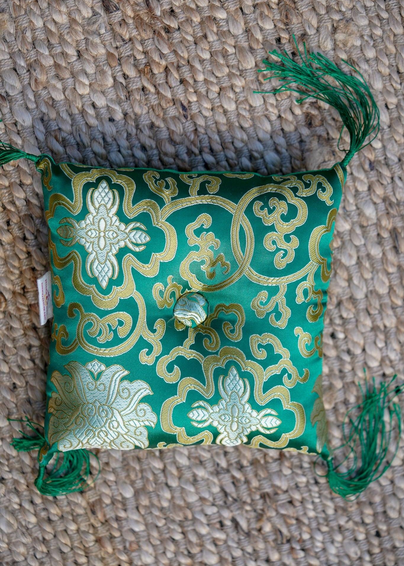 Green Singing Bowl Cushion 