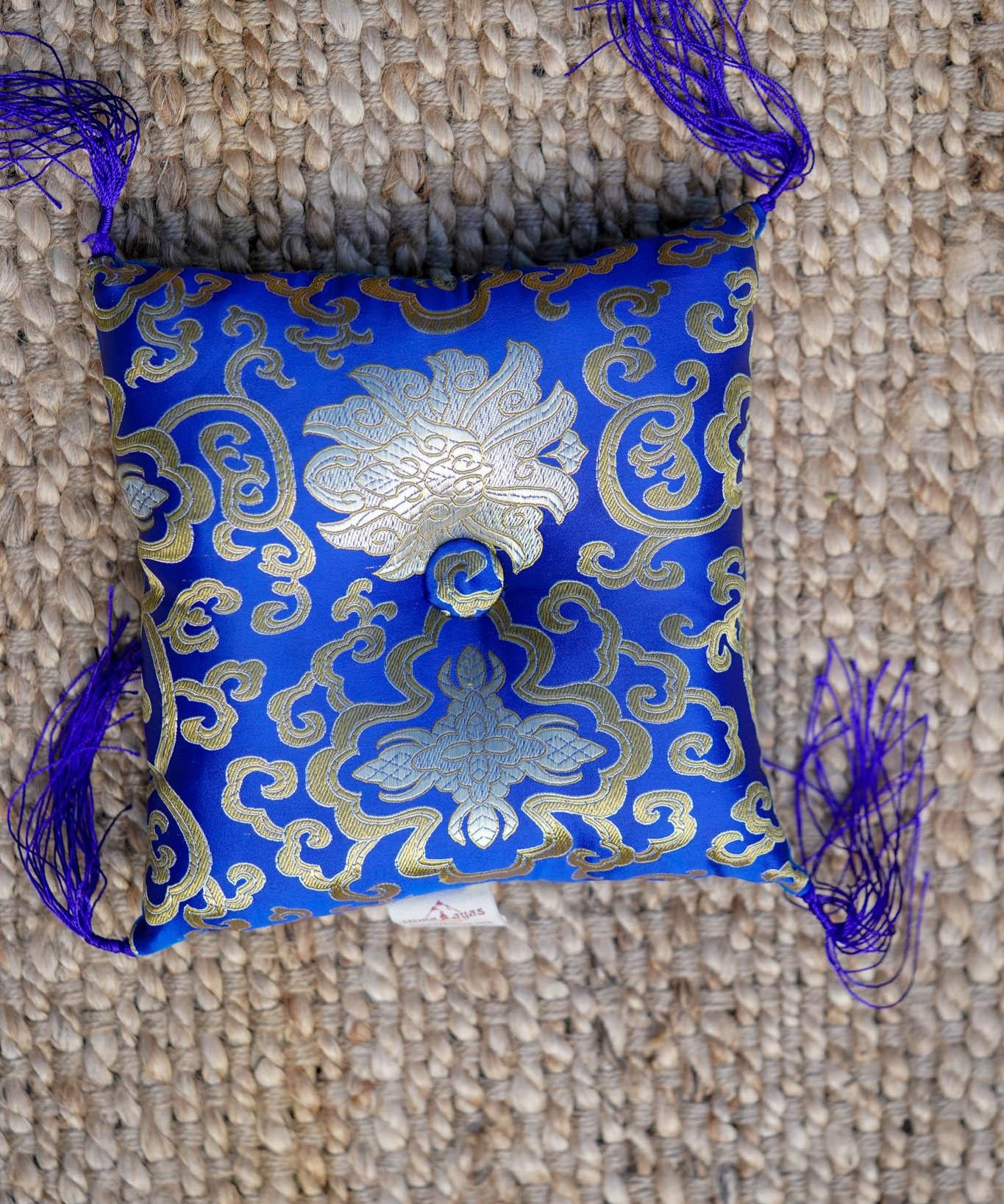 indigo Singing Bowl Cushion 