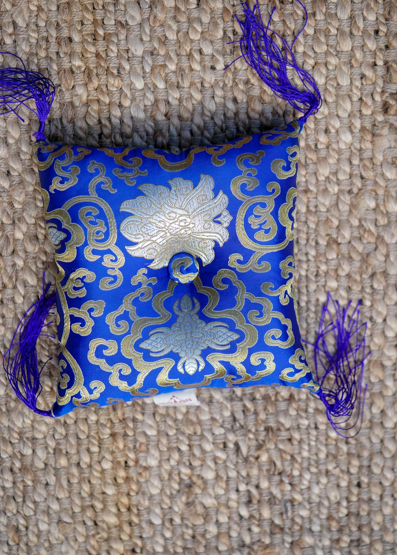 indigo Singing Bowl Cushion 