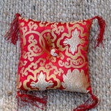 Red Singing Bowl Cushion 