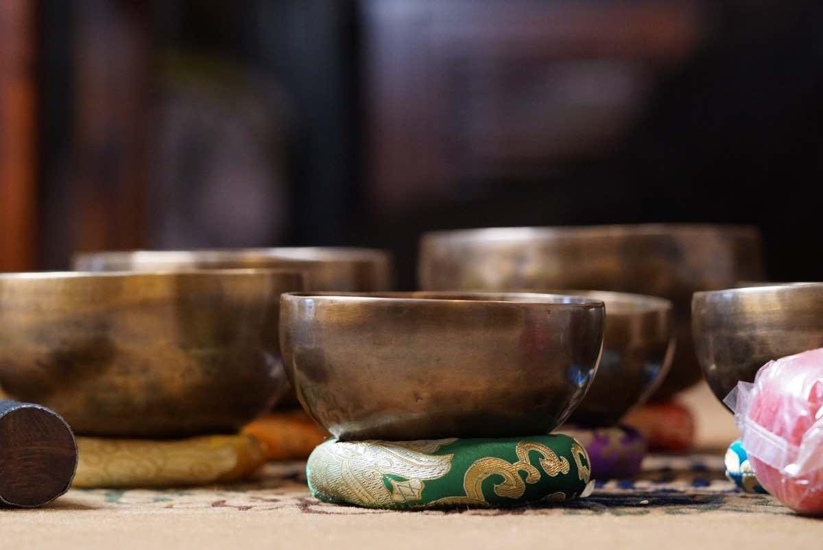 Chakra singing bowl set for sound healing and meditation