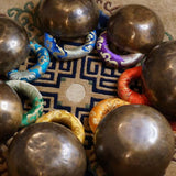 Chakra singing bowl set for sound healing and meditation