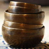 Chakra singing bowl set for sound healing and meditation