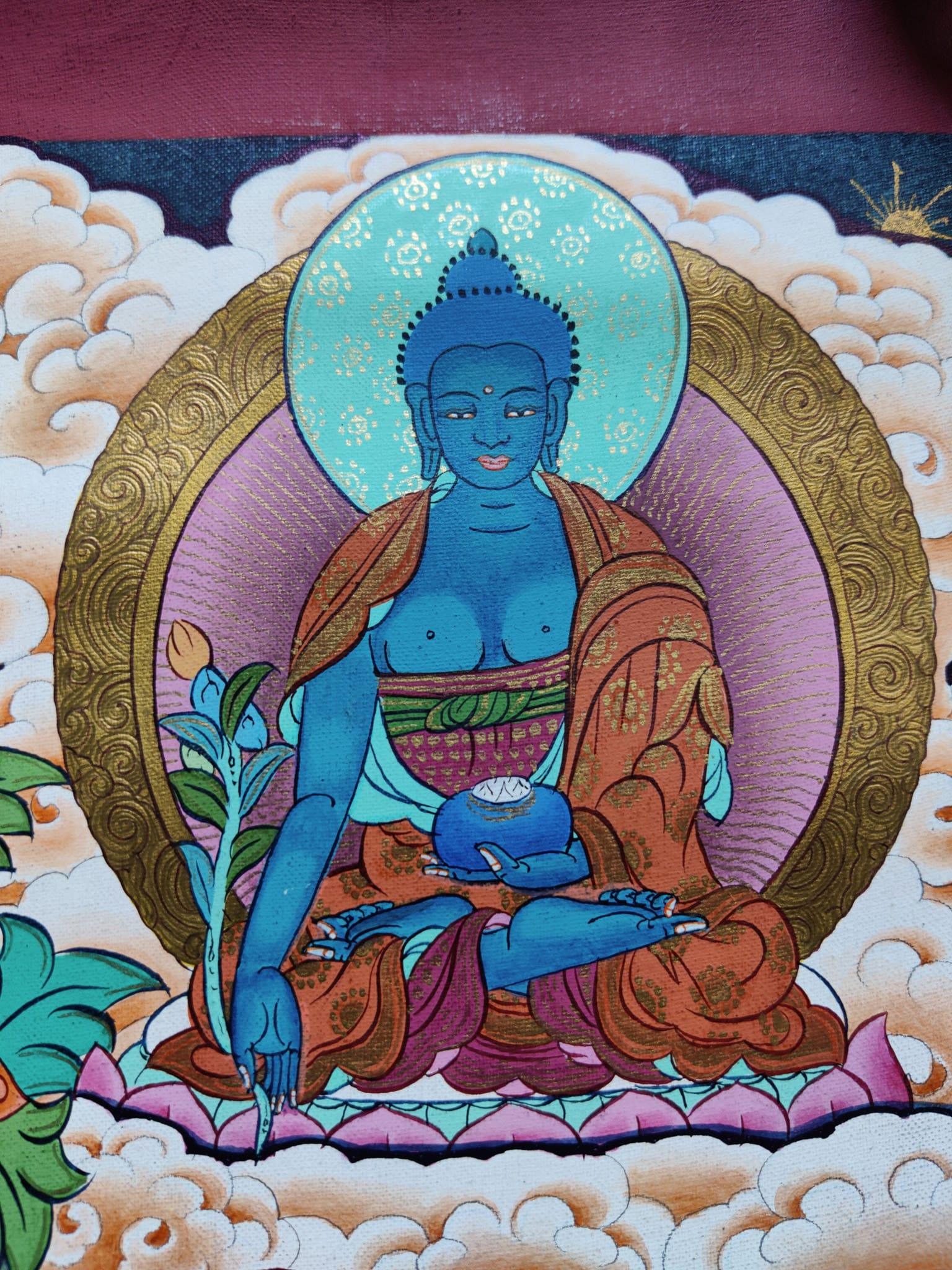 Beautiful Thangka Painting of Shakyamuni Buddha
