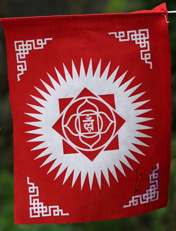 Root Chakra prayer Flag for decoration