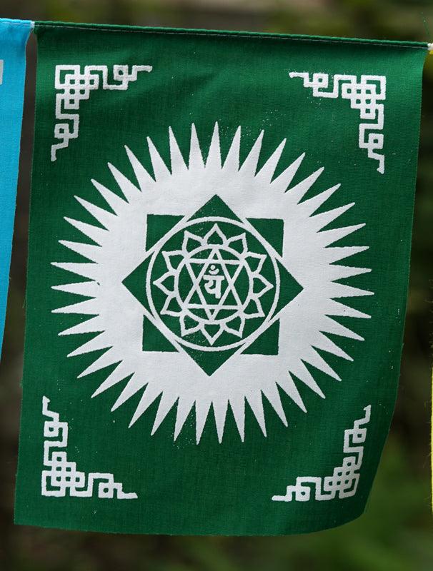 Heart Chakra prayer Flag for decoration