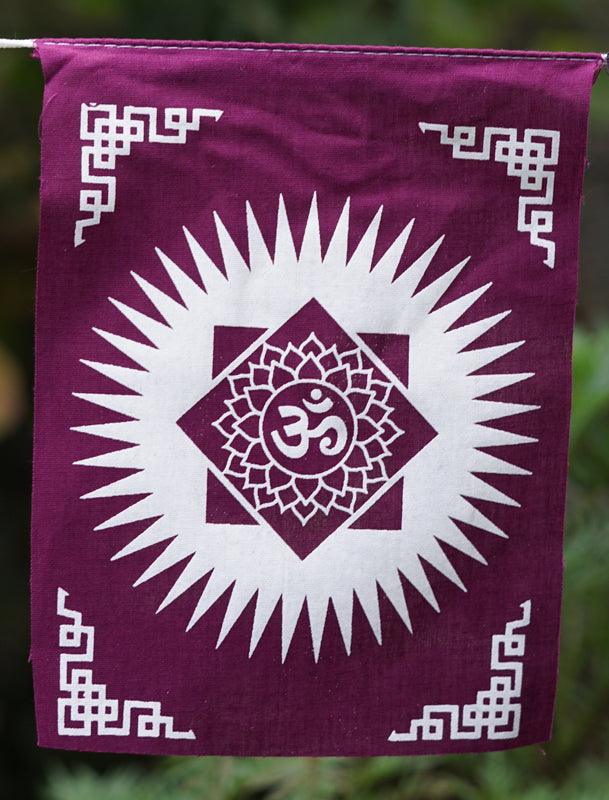 Crown Chakra prayer Flag for decoration