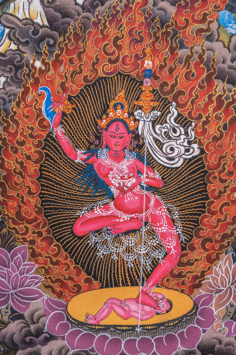 Yogini Mandala Thangka Painting - Himalayas Shop