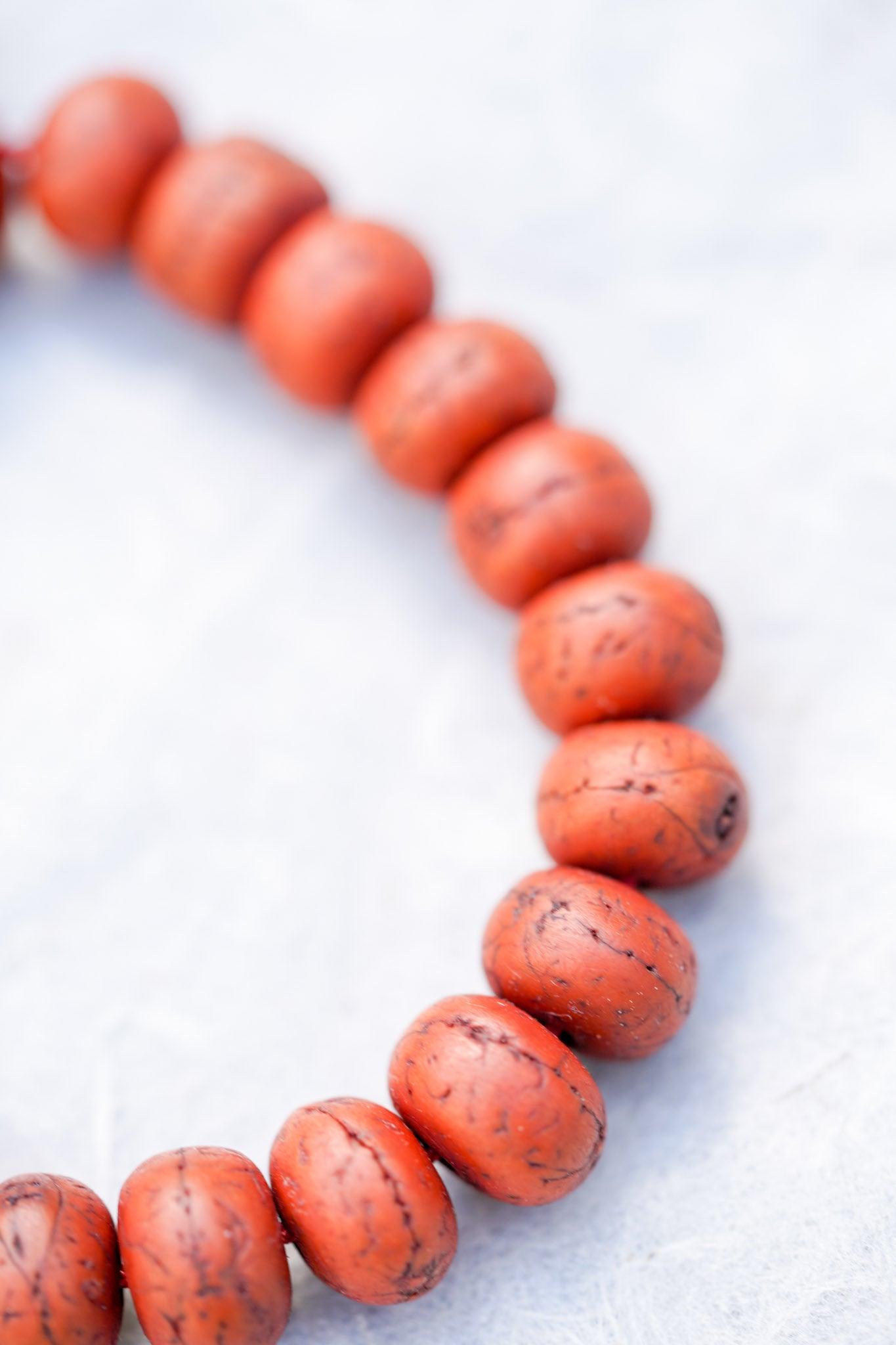 Meditation and Calming Bodhi Bead Bracelet - Natural seed Bracelet with hand strung together from Kavre, Nepal
