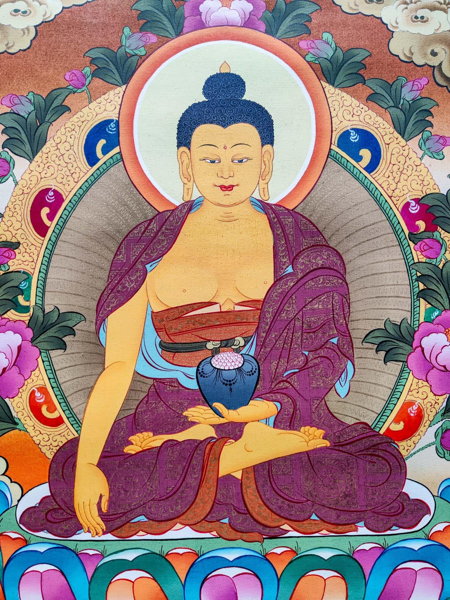 Shakyamuni Buddha Thangka Painting