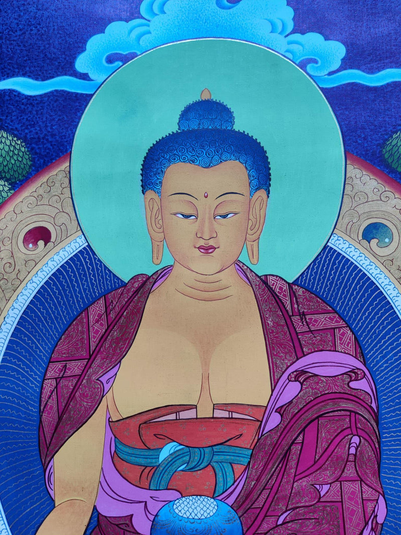 Awakened Buddha Shakyamuni Thangka Art