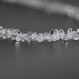 Clear crystal chips necklace for cleansing negative energy