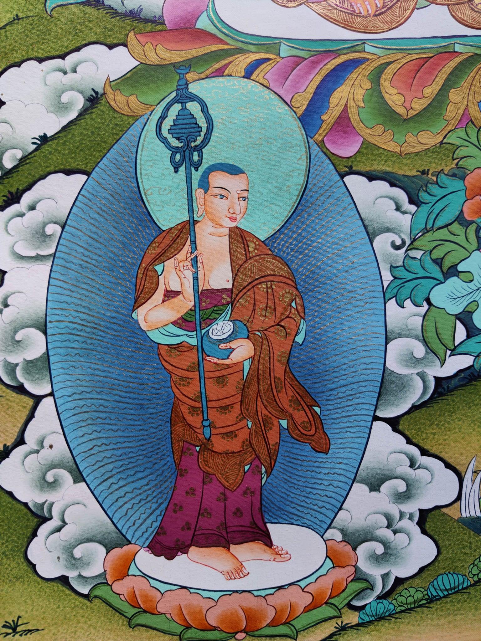 Beautiful Thangka Painting of Shakyamuni Buddha