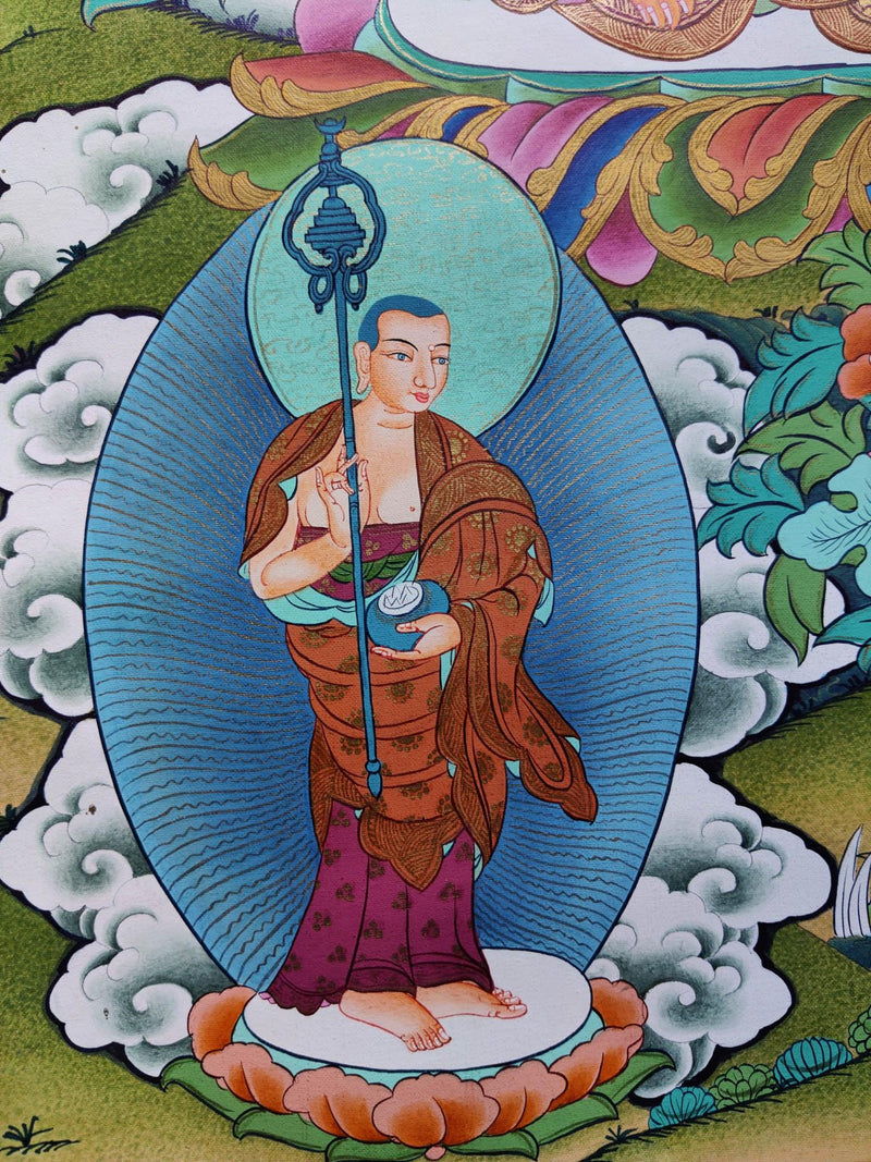 Beautiful Thangka Painting of Shakyamuni Buddha