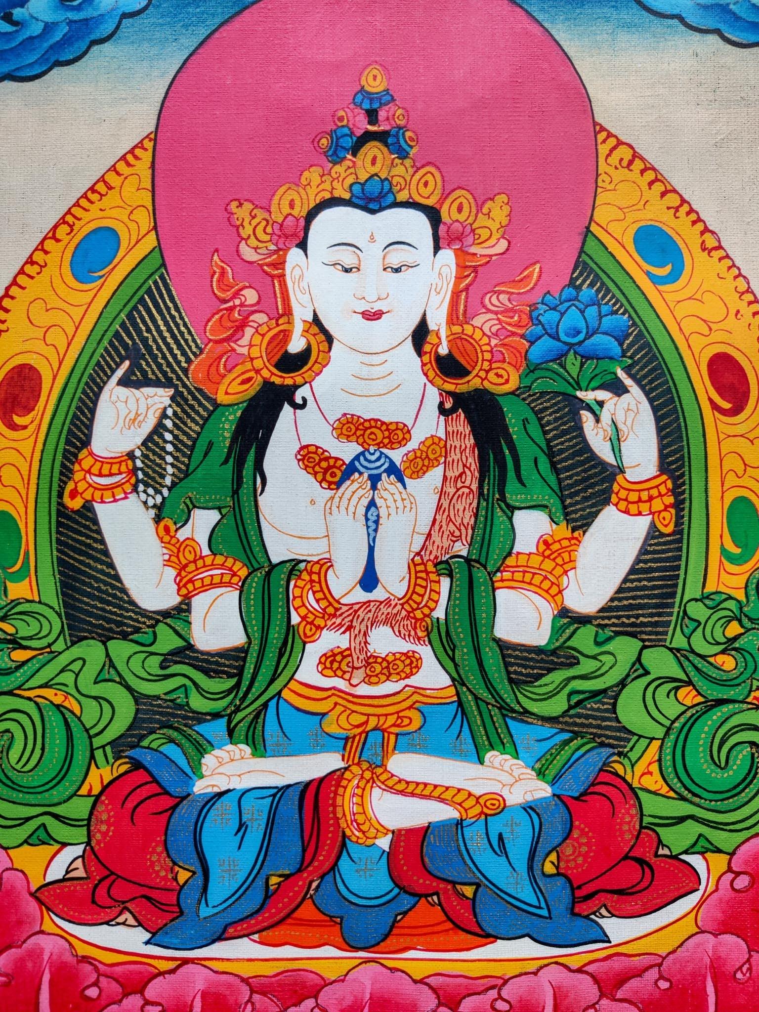 Small size Chenrezig Thangka