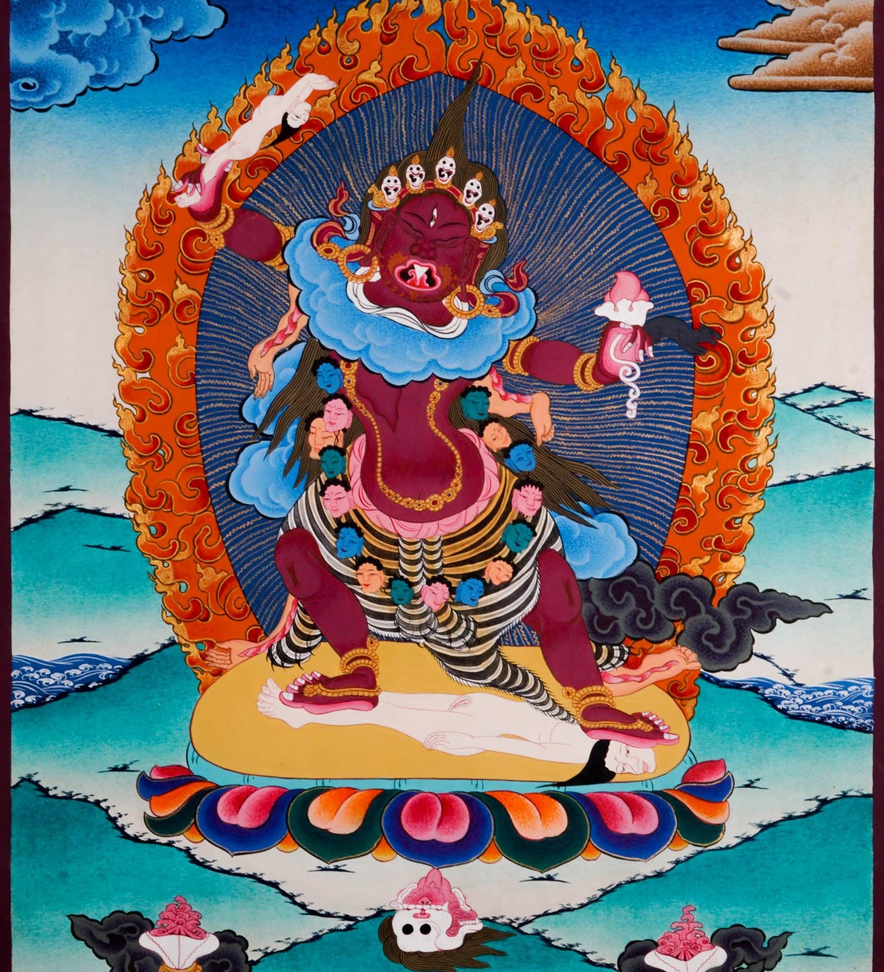 Ekajati Thangka Painting - Handmade thangka painting - HimalayasSHOP