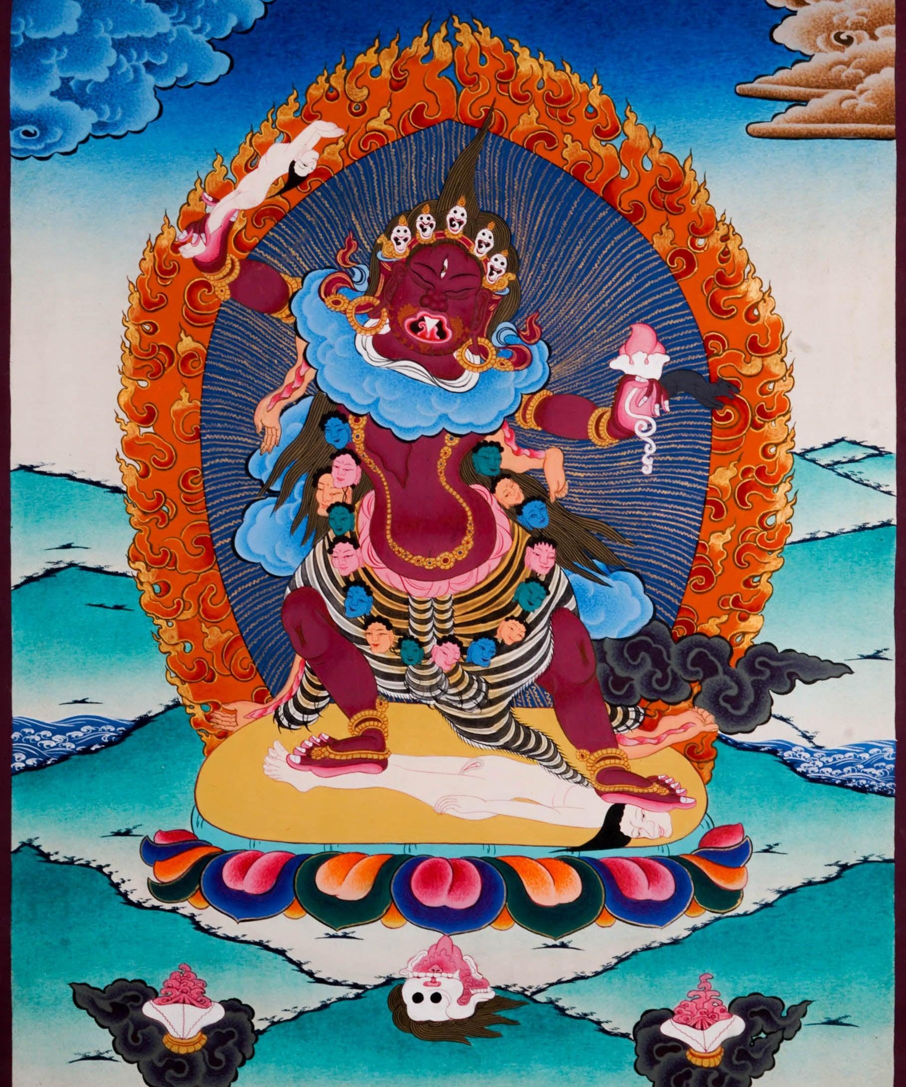 Ekajati Thangka Painting - Handmade thangka painting - HimalayasSHOP