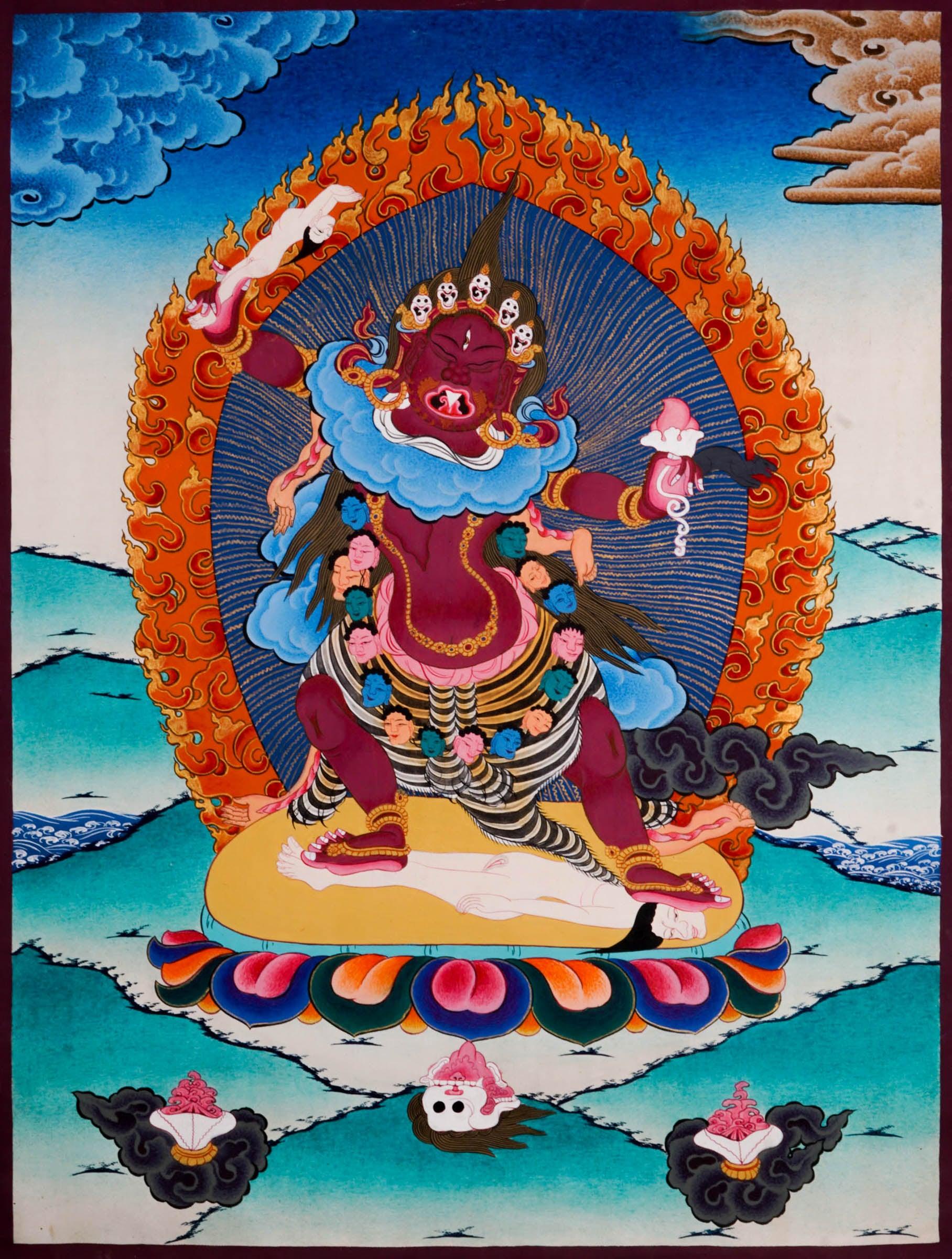 Ekajati Thangka Painting - Handmade thangka painting - HimalayasSHOP