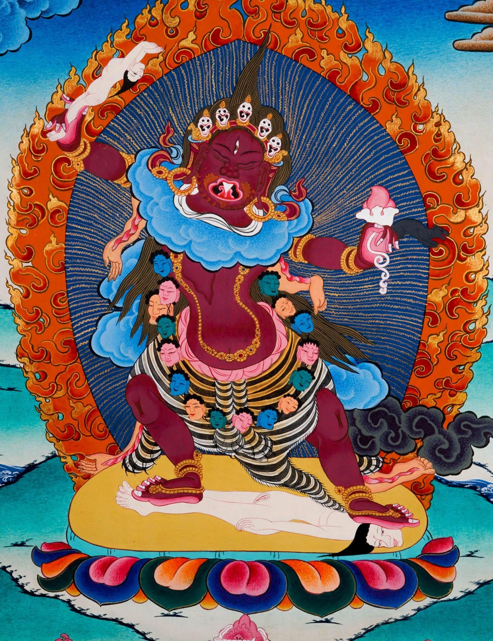 Ekajati Thangka Painting - Handmade thangka painting - HimalayasSHOP