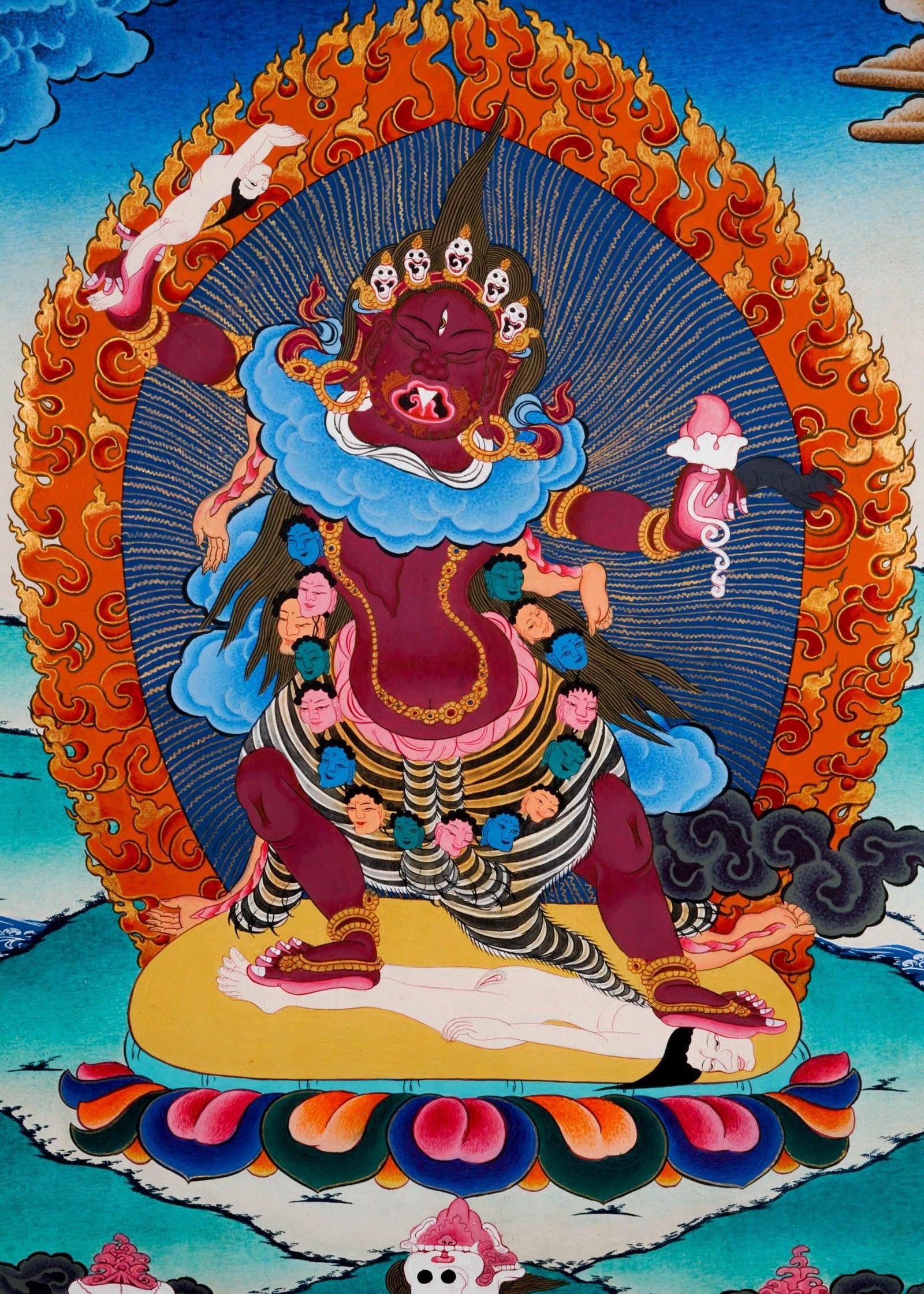 Ekajati Thangka Painting - Handmade thangka painting - HimalayasSHOP